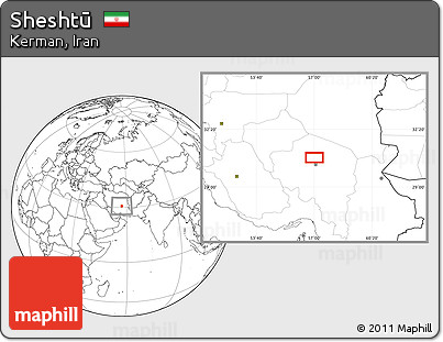 Blank Location Map of Sheshtū