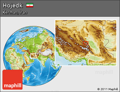 Physical Location Map of Hojedk