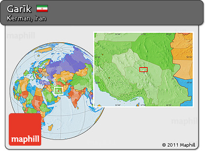 Political Location Map of Garīk