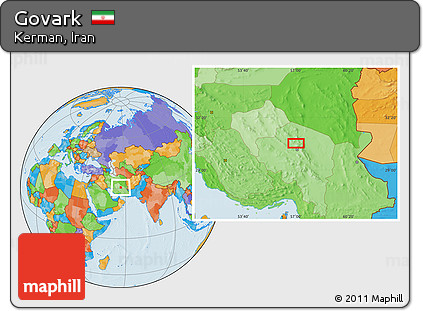 Political Location Map of Govark
