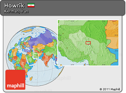 Political Location Map of Howrīk