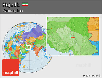 Political Location Map of Hojedk