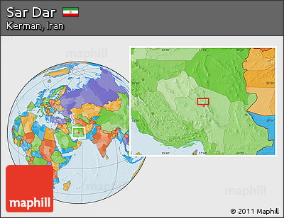 Political Location Map of Sar Dar