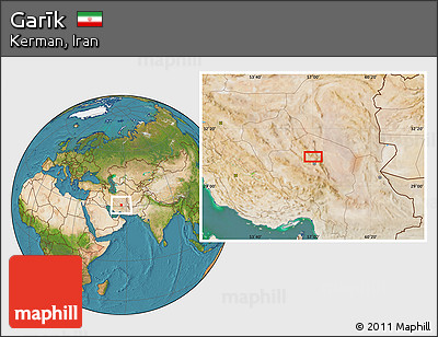 Satellite Location Map of Garīk