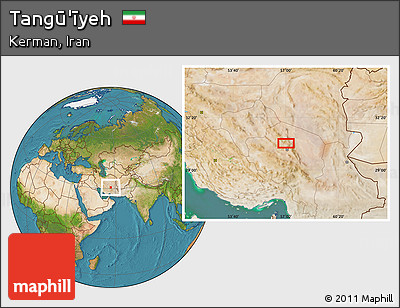 Satellite Location Map of Tangū'īyeh