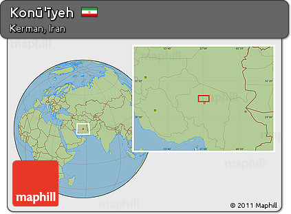 Savanna Style Location Map of Konū'īyeh