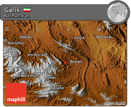 Physical Map of Garīk