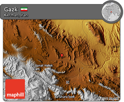 Physical Map of Gazk