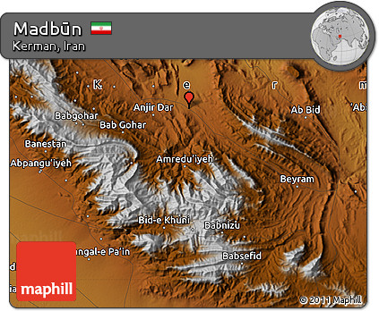 Physical Map of Madbūn