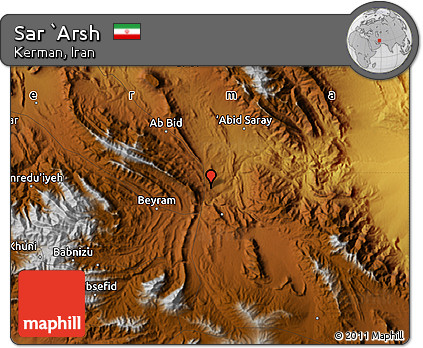 Physical Map of Sar `Arsh