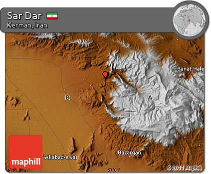 Physical Map of Sar Dar
