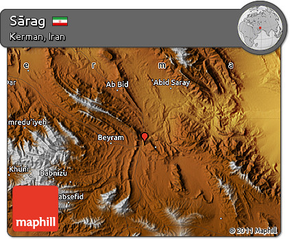 Physical Map of Sārag