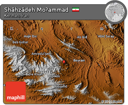 Physical Map of Shāhzādeh Moḩammad
