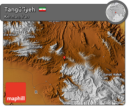 Physical Map of Tangū'īyeh