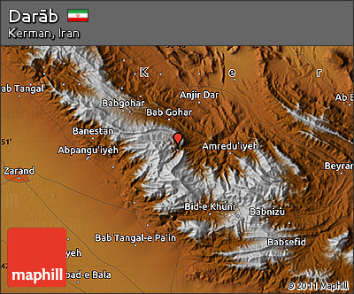 Physical Map of Darāb