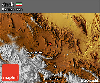 Physical Map of Gazk