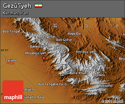 Physical Map of Gezū'īyeh