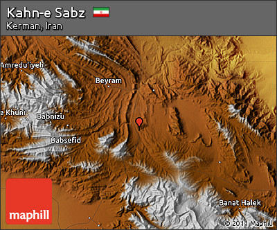 Physical Map of Kahn-e Sabz