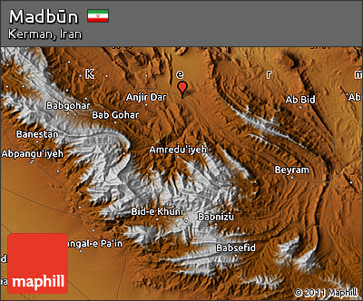 Physical Map of Madbūn