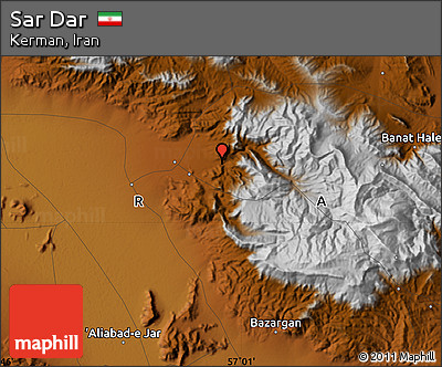 Physical Map of Sar Dar