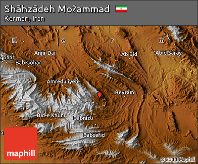 Physical Map of Shāhzādeh Moḩammad