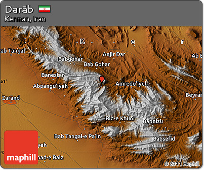 Physical Map of Darāb