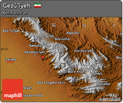 Physical Map of Gezū'īyeh