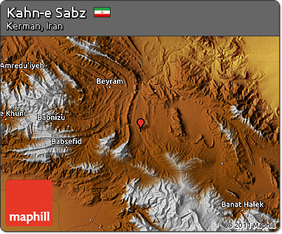 Physical Map of Kahn-e Sabz