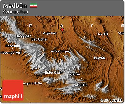 Physical Map of Madbūn