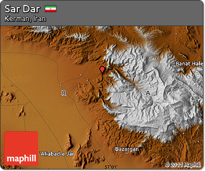 Physical Map of Sar Dar