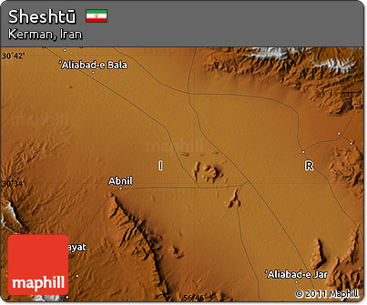 Physical Map of Sheshtū
