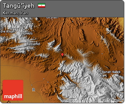 Physical Map of Tangū'īyeh