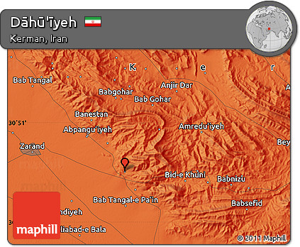 Political Map of Dāhū'īyeh