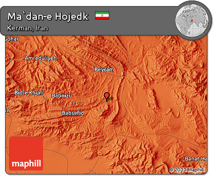 Political Map of Ma`dan-e Hojedk