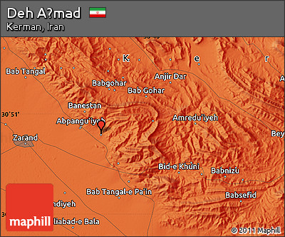 Political Map of Deh Aḩmad