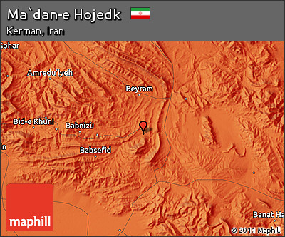 Political Map of Ma`dan-e Hojedk