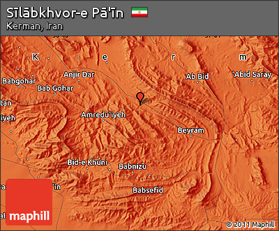 Political Map of Sīlābkhvor-e Pā'īn