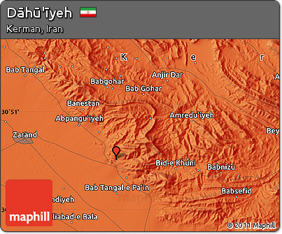 Political Map of Dāhū'īyeh