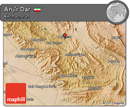 Satellite Map of Anjīr Dar