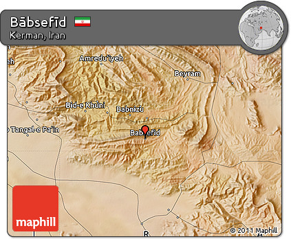 Satellite Map of Bābsefīd