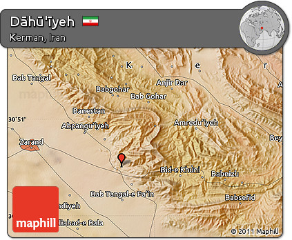 Satellite Map of Dāhū'īyeh