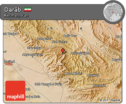 Satellite Map of Darāb
