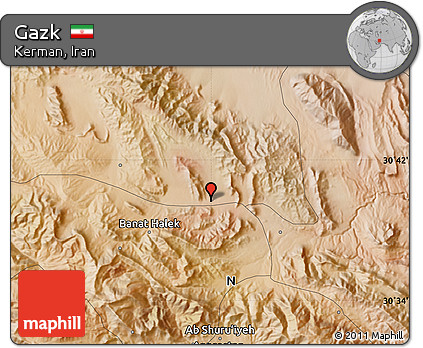 Satellite Map of Gazk