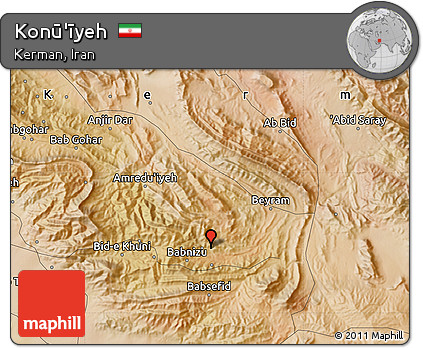 Satellite Map of Konū'īyeh