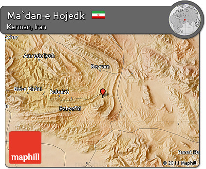 Satellite Map of Ma`dan-e Hojedk