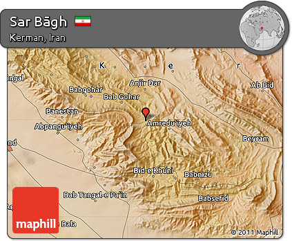 Satellite Map of Sar Bāgh