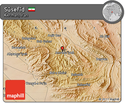 Satellite Map of Sūsefīd