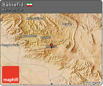 Satellite Map of Bābsefīd