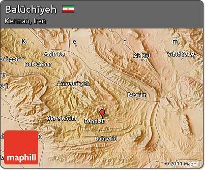 Satellite Map of Balūchīyeh