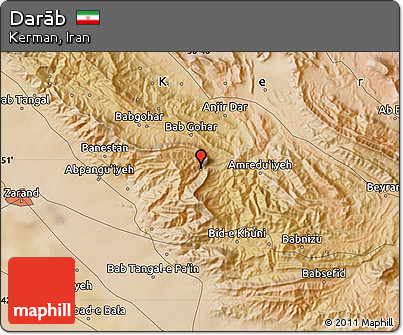 Satellite Map of Darāb